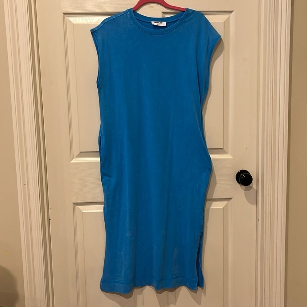 NWOT double zero blue dress, small